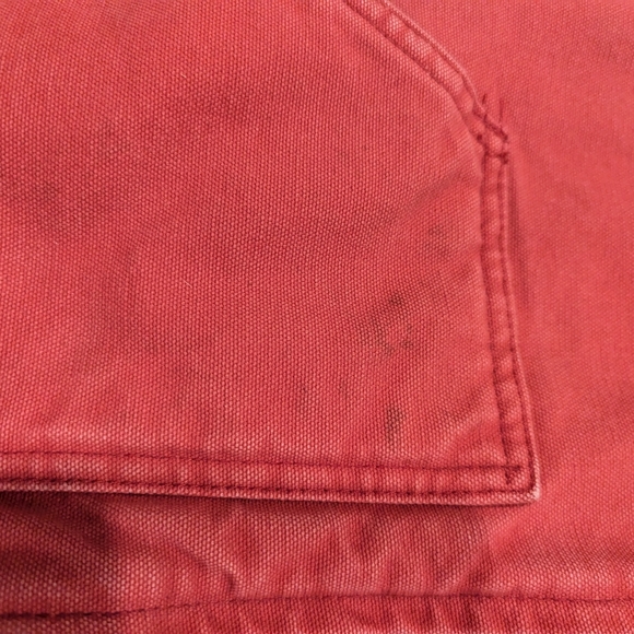 Carhartt Women's Washed Duck Mock Neck Vest - Sherpa Lined Small Pink/Rose color - Picture 5 of 9